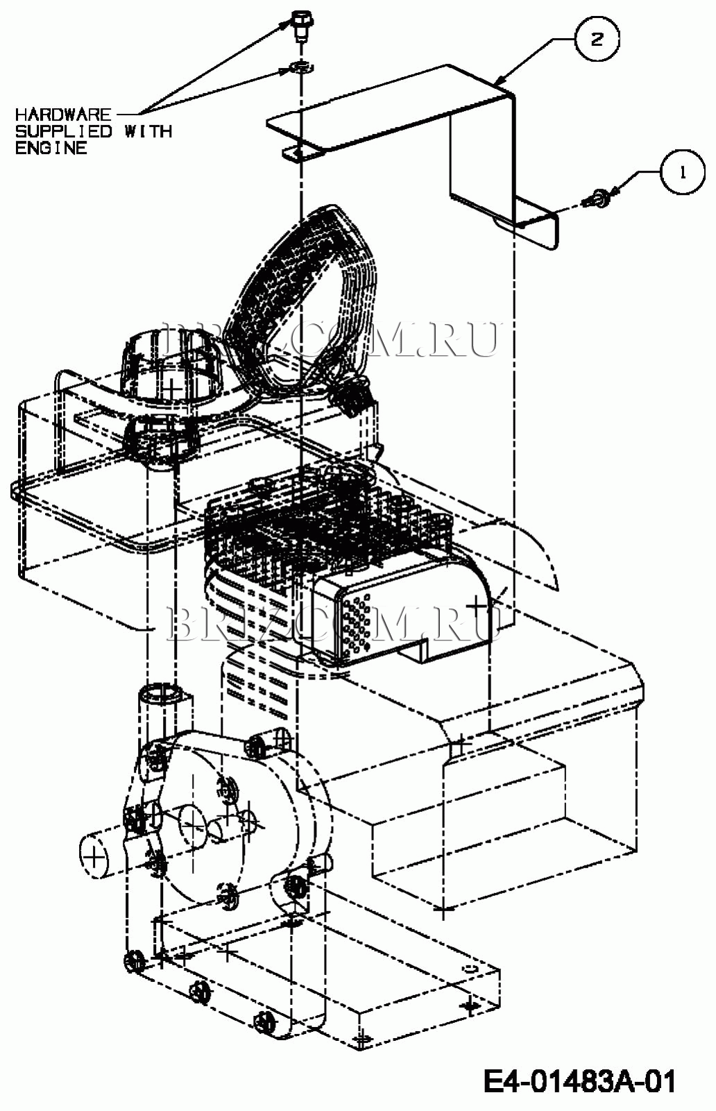 Тепловой экран МТД 3 CAD 31A-3CAD700 (2007) | купить в Москве в  интернет-магазине Селтоп с доставкой. Цены, наличие, взрыв-схема.