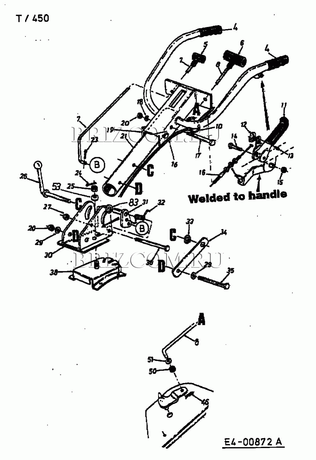 Ручка МТД T/450 21AB454B678 (2003)