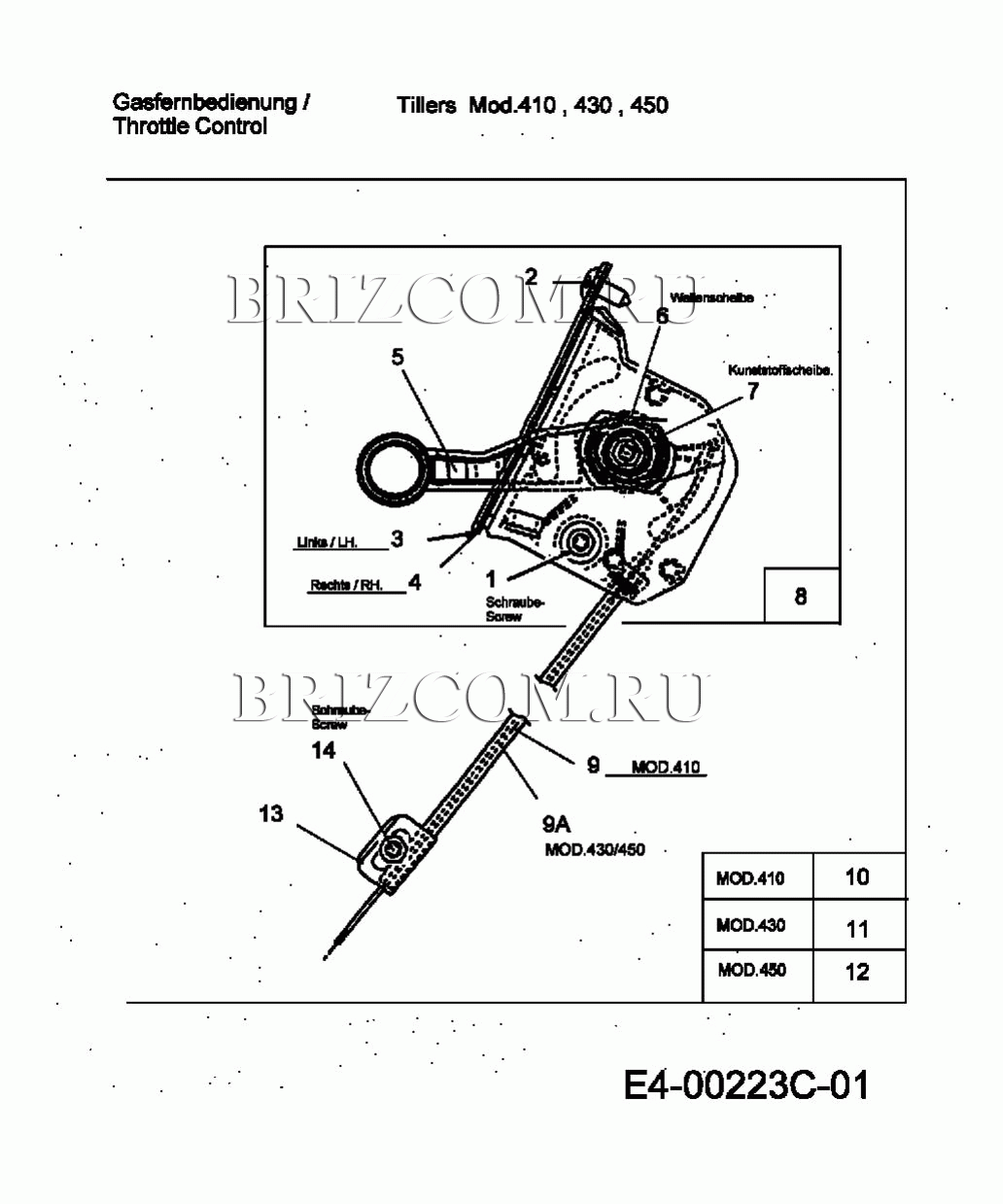 Кабель дросселя МТД T/450 21AB454B678 (2003)