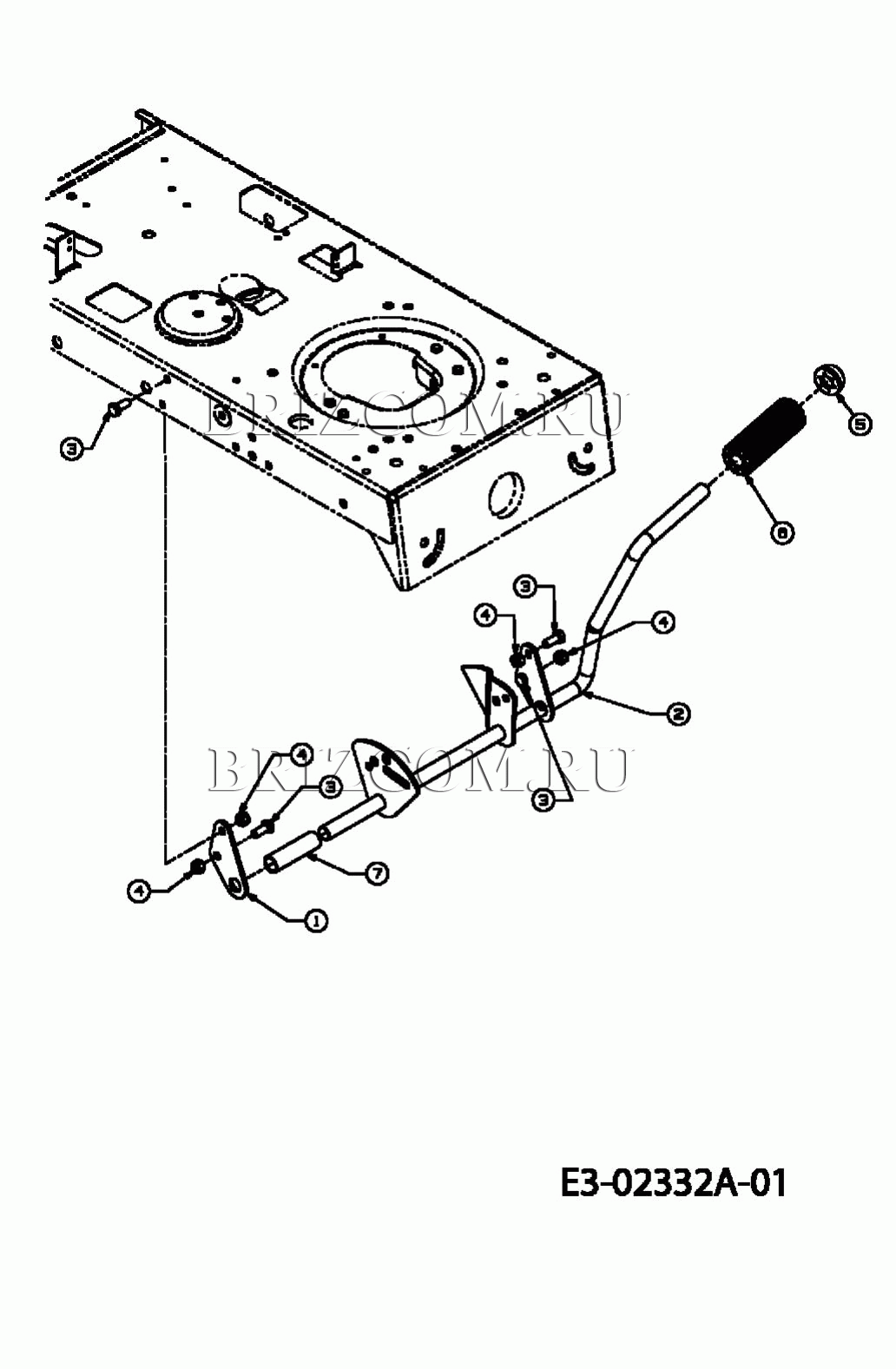 Педали МТД 200/107 13A7660G752 (2004)