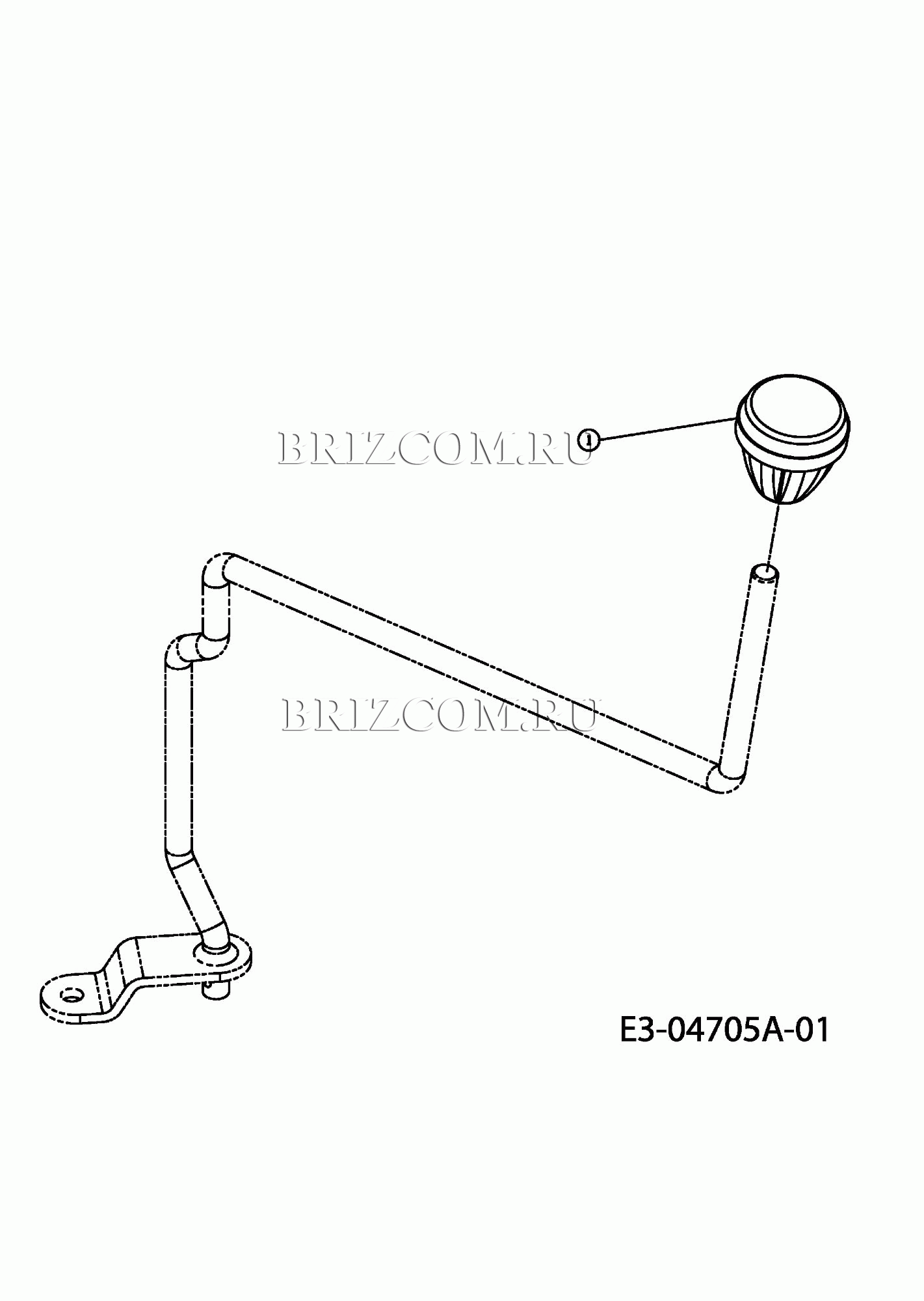 Рычаг переключения передач МТД 200/107 13A7660G752 (2005)