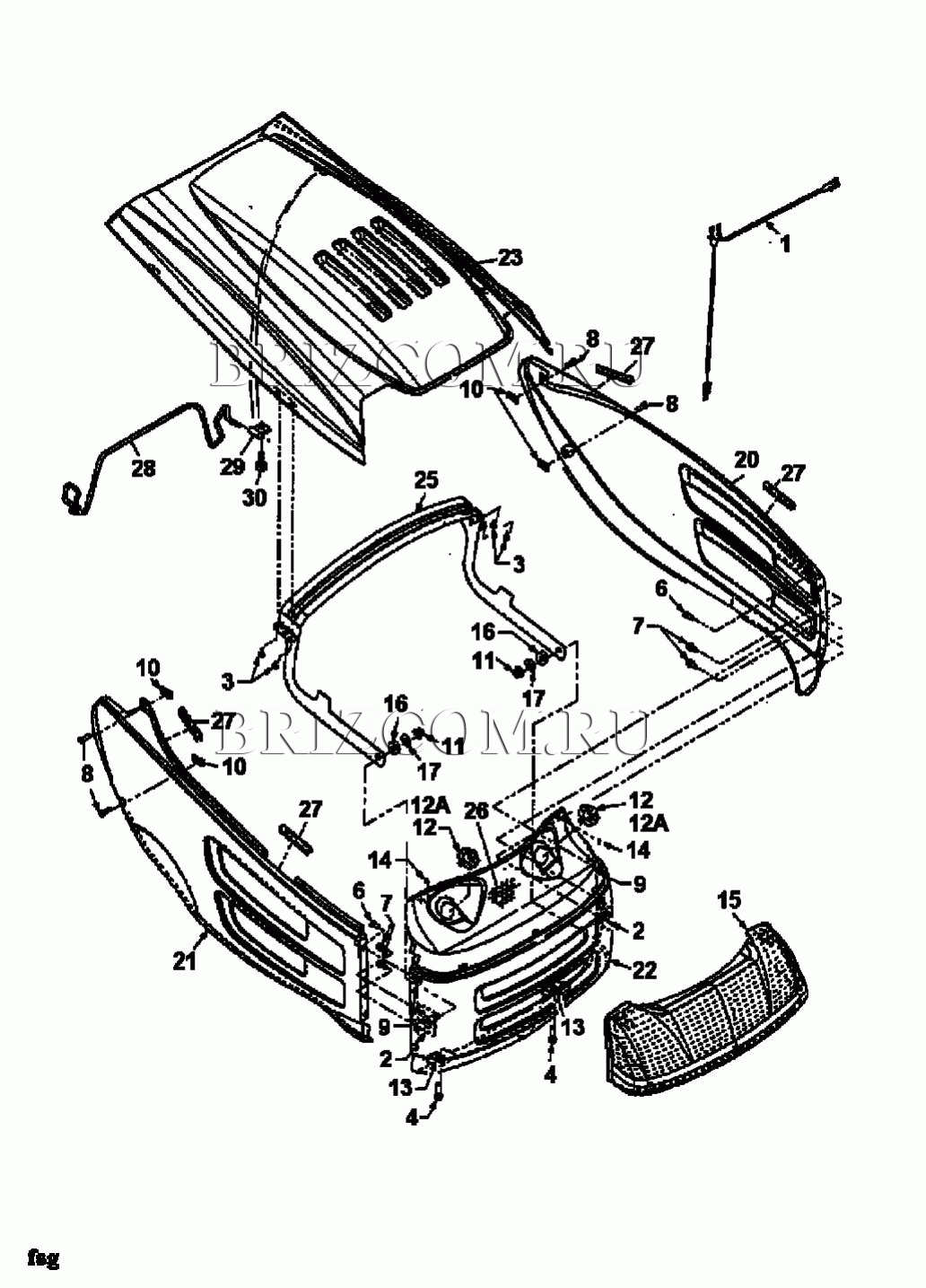 Капот 8-Style МТД E/165 13CO768N678 (1999)