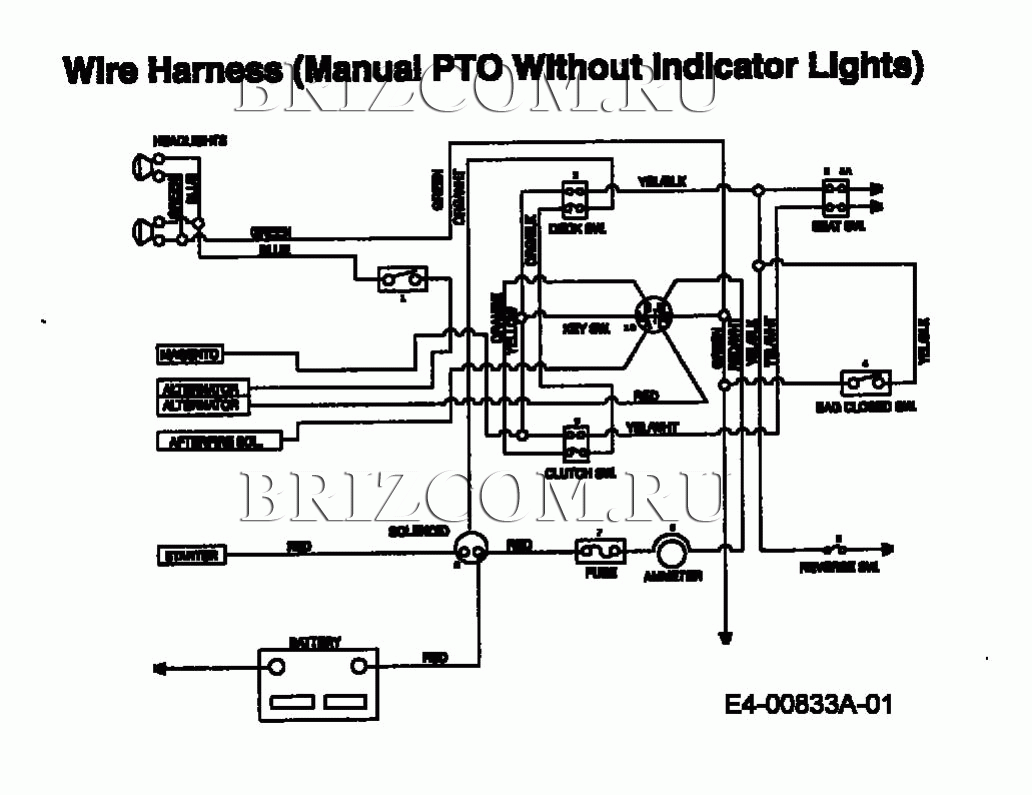 Монтажная схема без световых индикаторов МТД EH/160 13AF795N678 (1998)