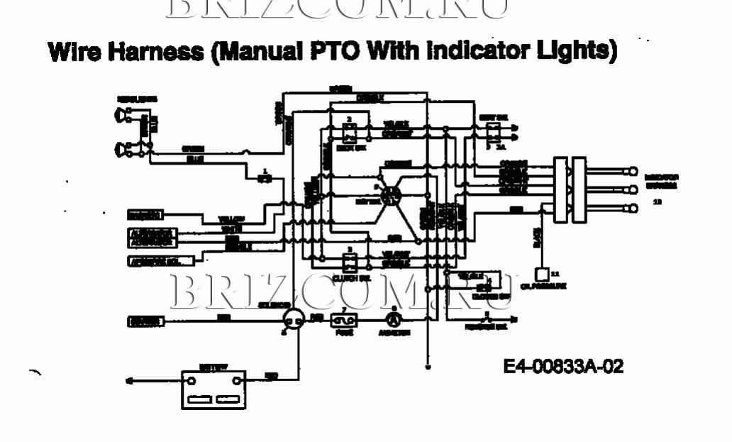Монтажная схема с индикаторными лампами МТД EH/160 13AF795N678 (1998)