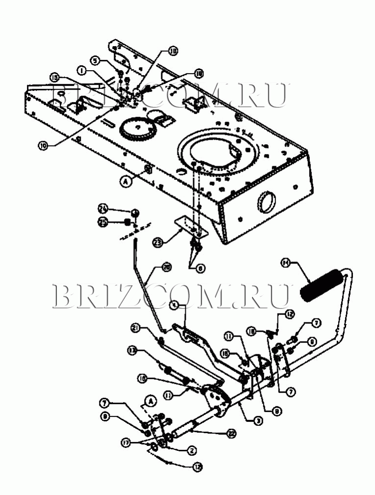 Педали МТД EH 160 13AT795N678 (1998)