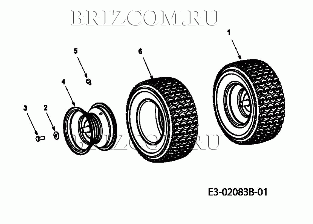 Задние колеса 18x6.5 МТД GT 115/91 13D1450B620 (2007)