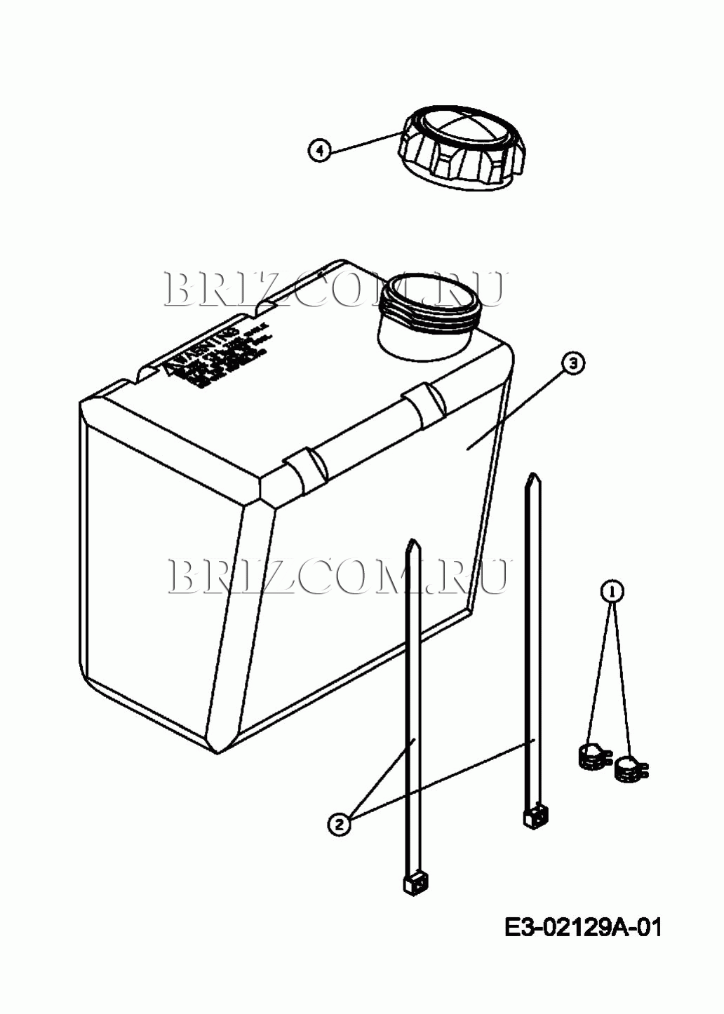 Топливный бак МТД GT 115/91 13D1450B620 (2007)