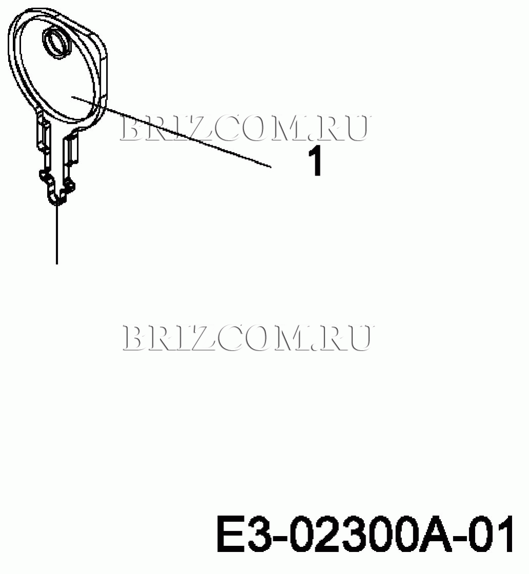 Ключ зажигания МТД GT 115/91 13D1450B620 (2007)