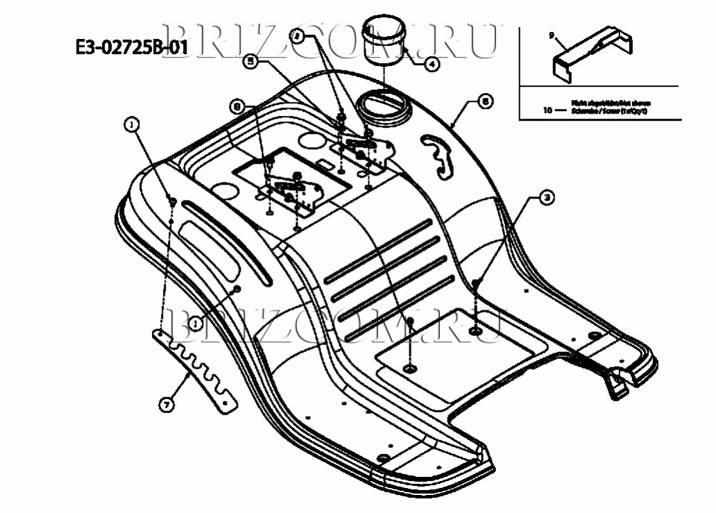 Крыло МТД LF 125 13AH773F400 (2008)