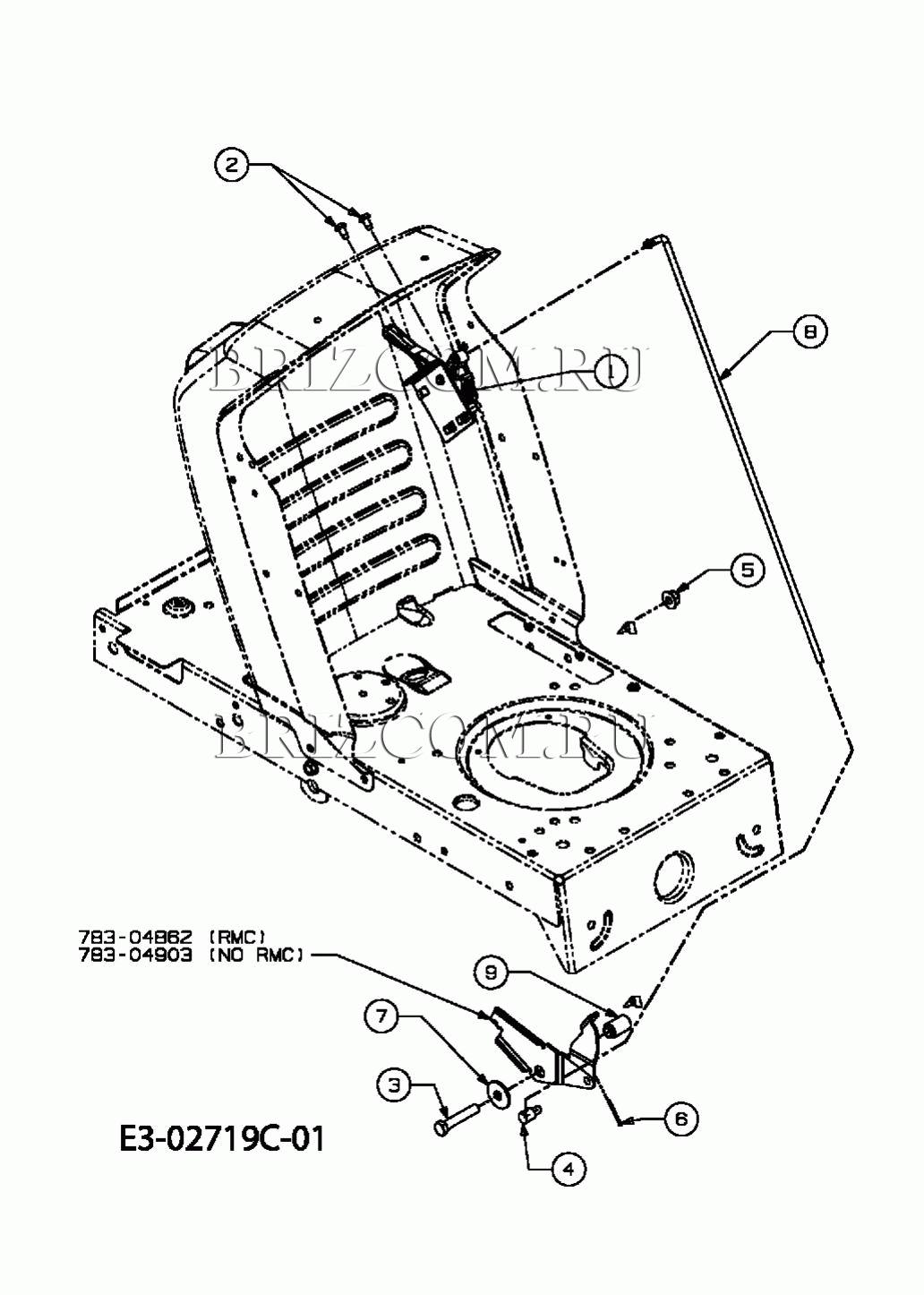 Управление скоростью, Педали МТД LF 125 13AH773F400 (2008)