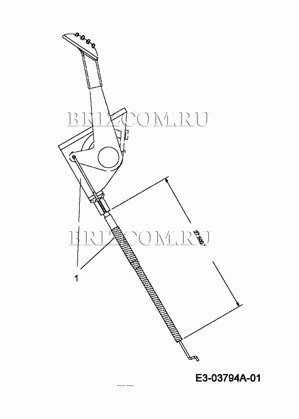 Кабель дросселя МТД LF 125 13AH773F600 (2008)