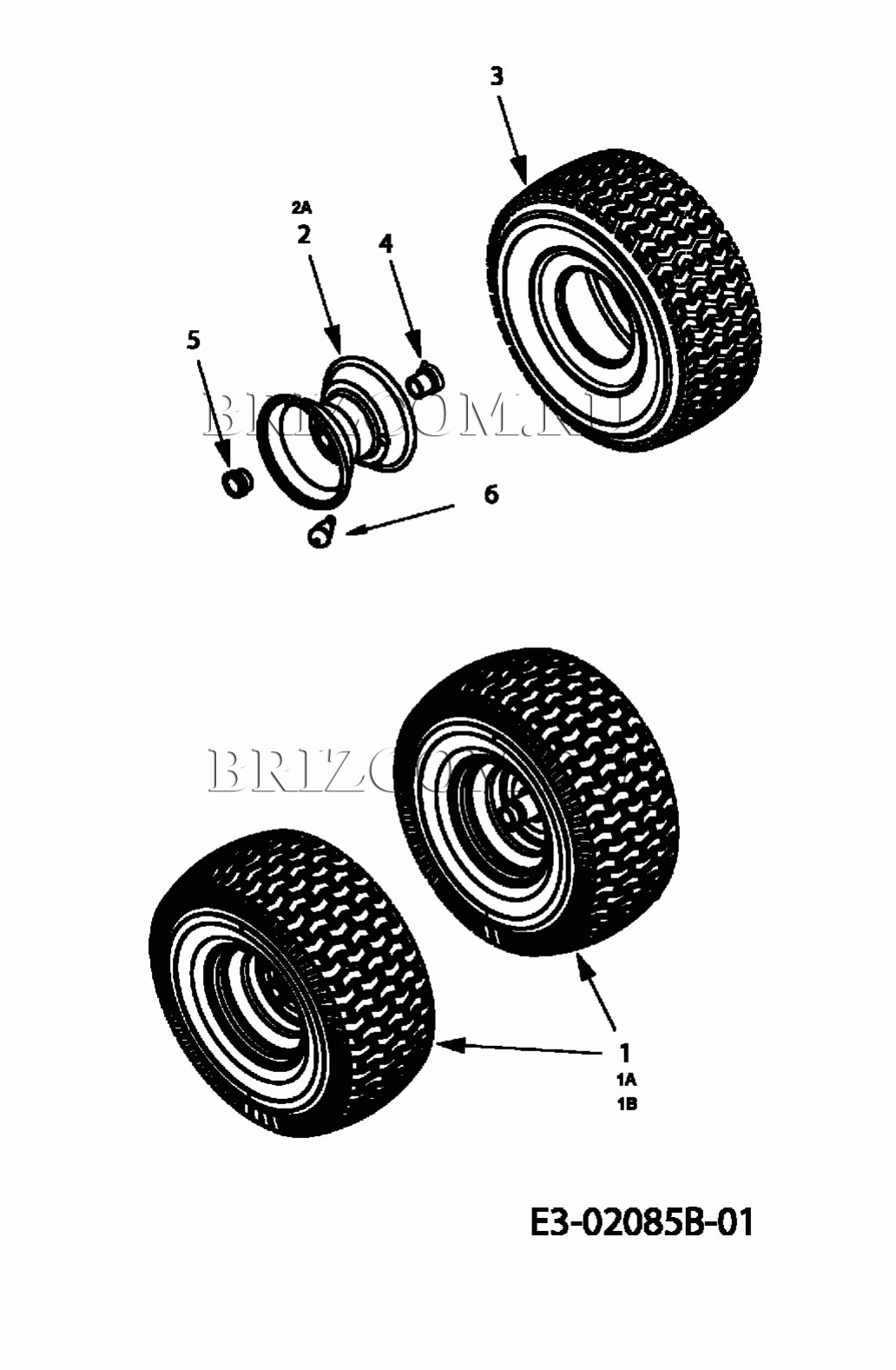 Передние колеса 15x6 МТД LN 155 13AM773N600 (2009)