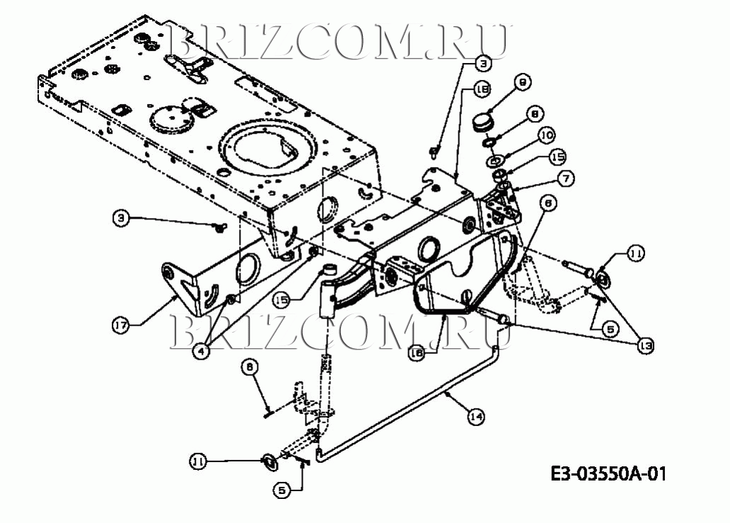 Передняя ось МТД PLATINUM SD 25/107 H 13AI793G686 (2007)