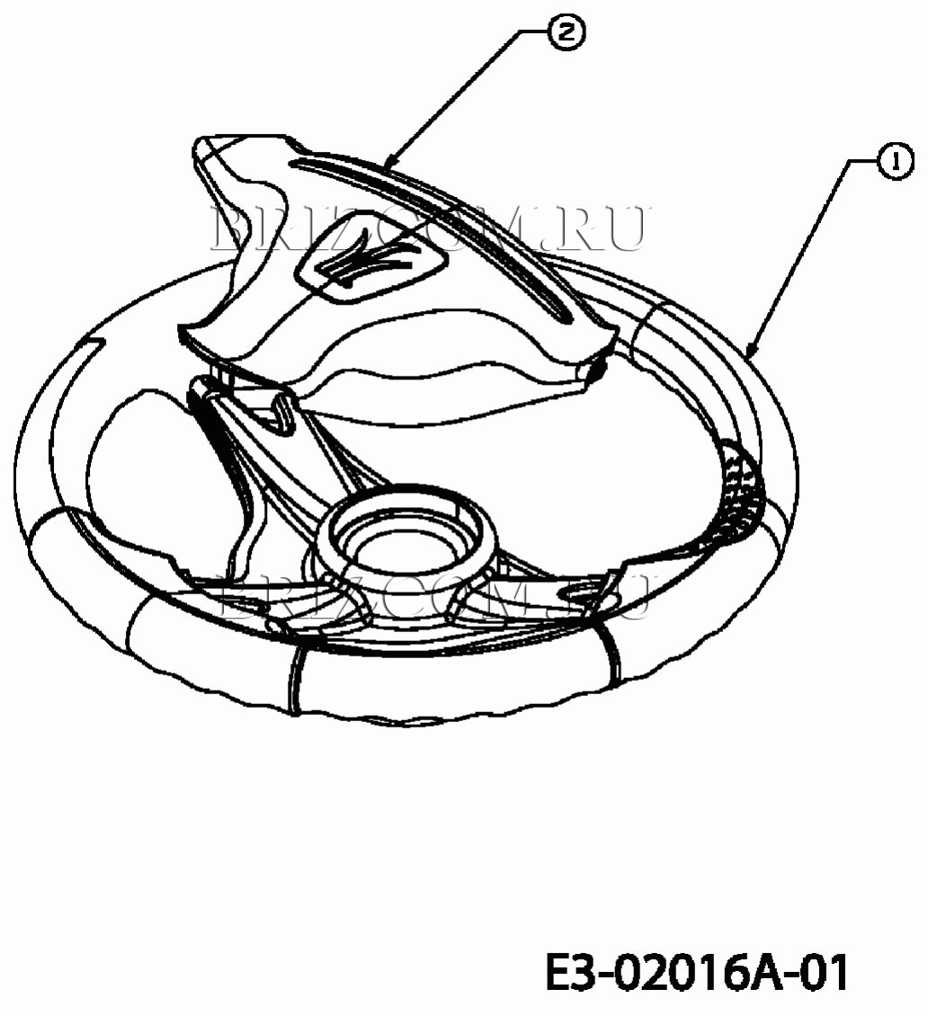 Колесо рулевого управления МТД PLATINUM SD 25/107 H 13AI793G686 (2007)