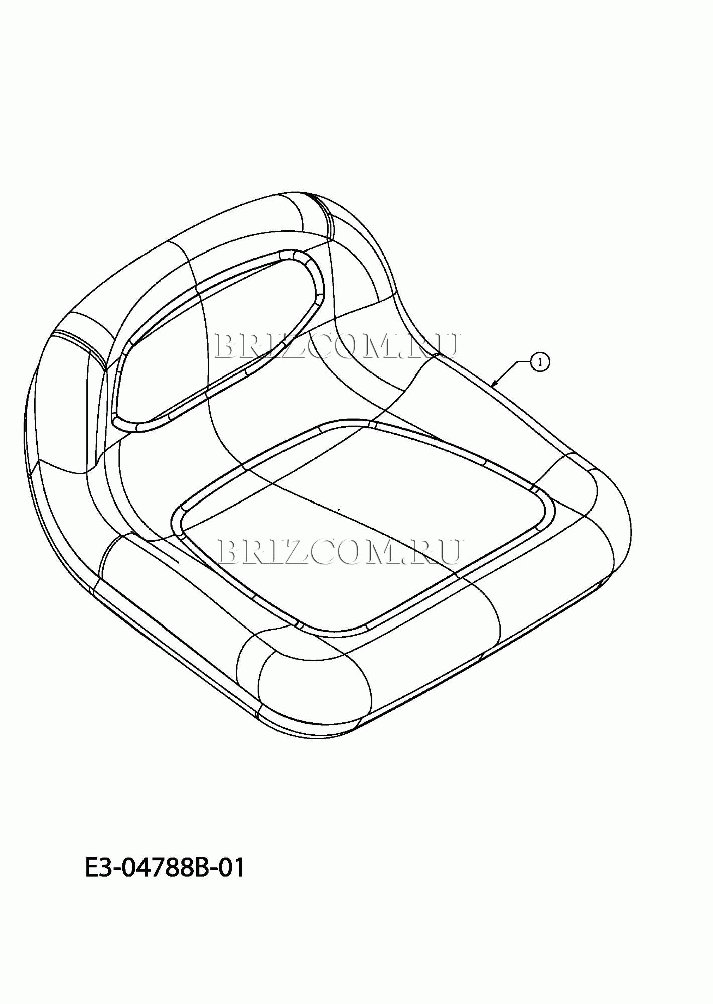 Сиденье МТД PLATINUM SD 25/107 H 13AI793G686 (2009)