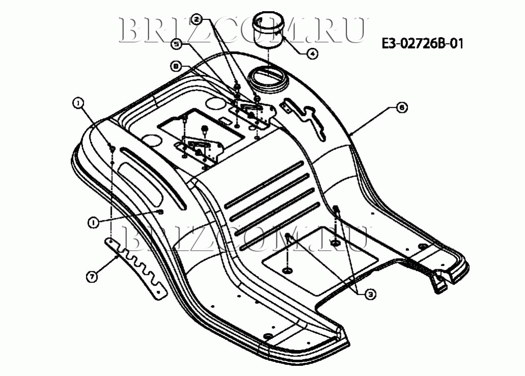 Крыло МТД PLATINUM SD 25/107 H 13AI793G686 (2010)