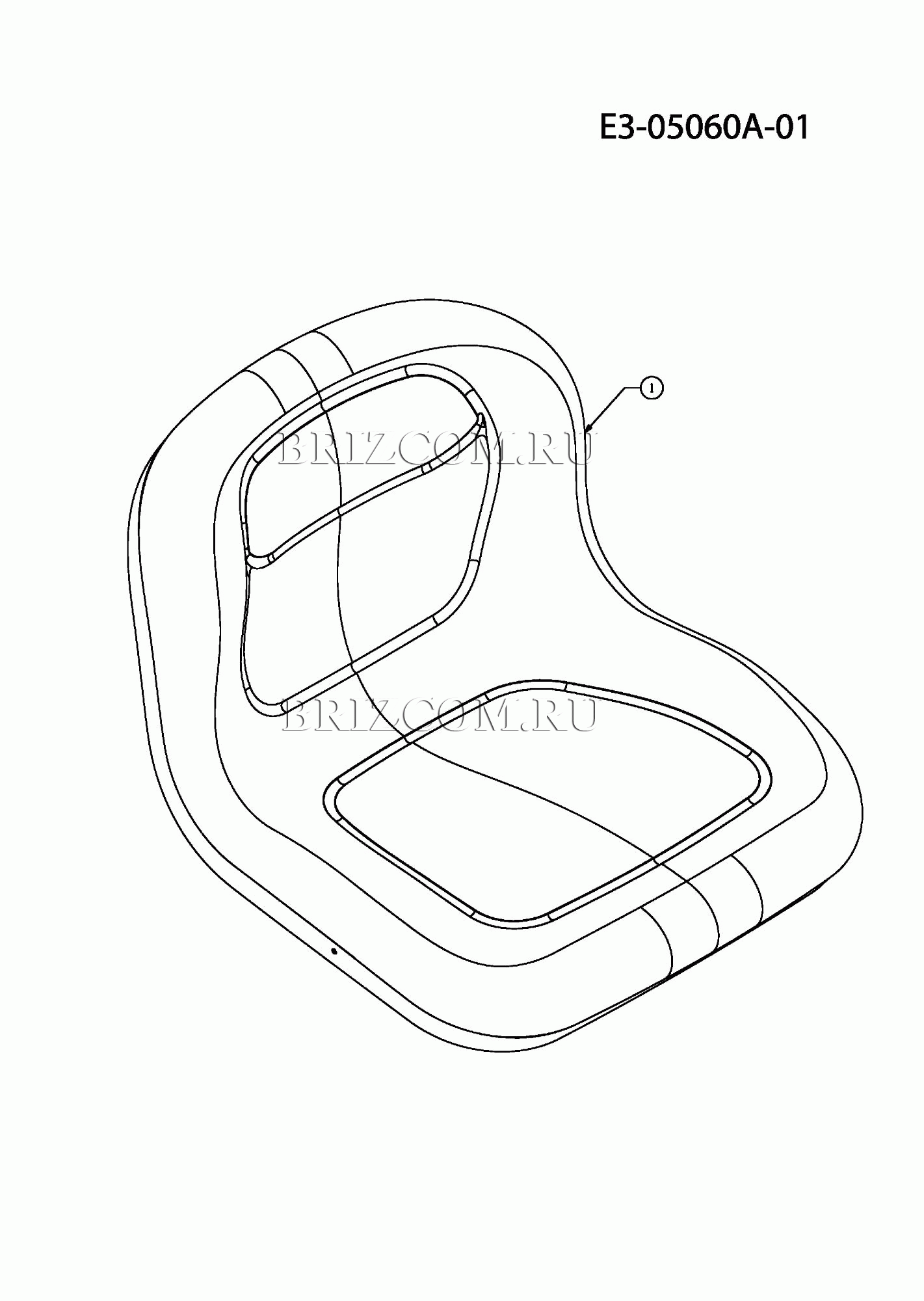 Сиденье МТД PLATINUM SD 25/107 H 13AI793G686 (2010)