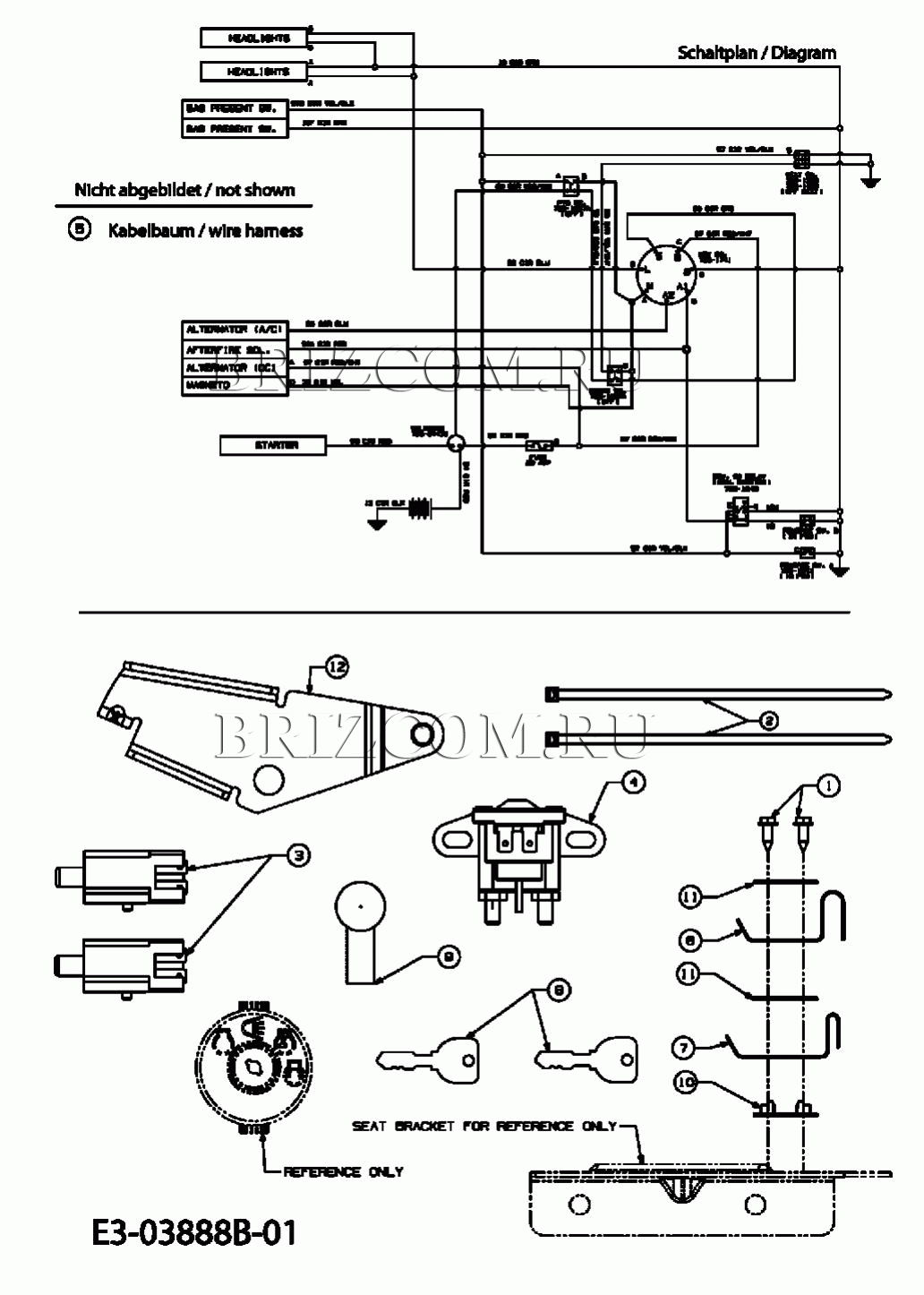 Газонокосилка электрическая схема подключения