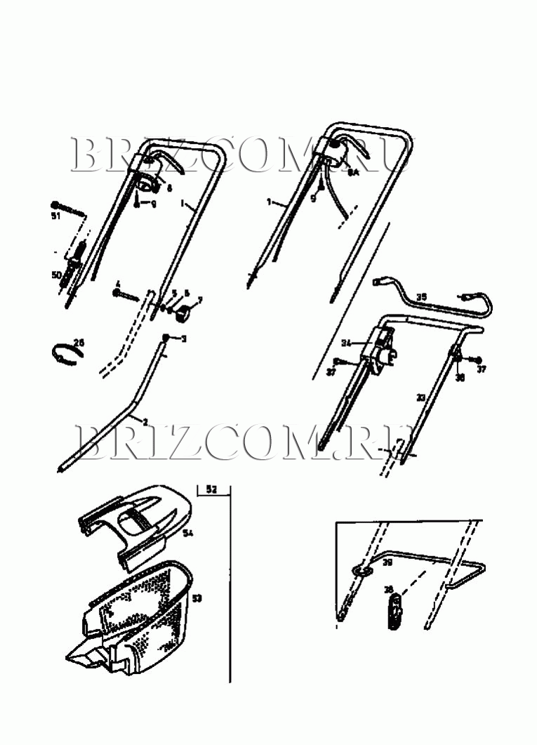 Травосборник, ручка МТД E 38 W 18B-G3F-678 (1999)