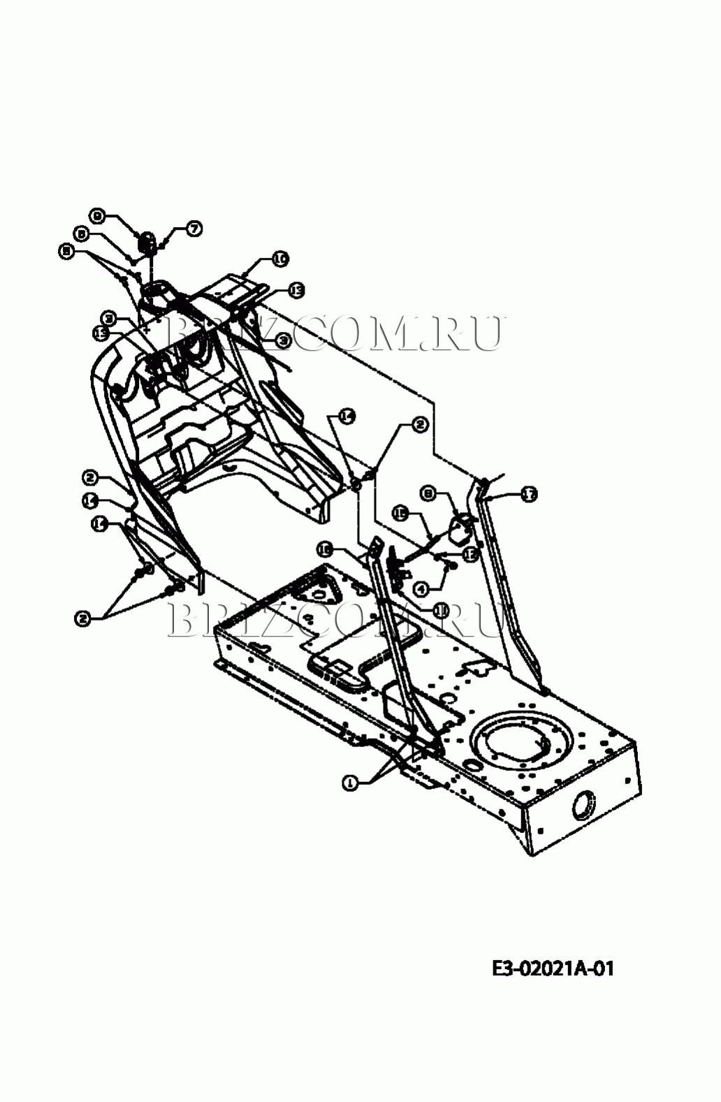 Приборная панель МТД RH 175/105 A 13A3488N600 (2005)