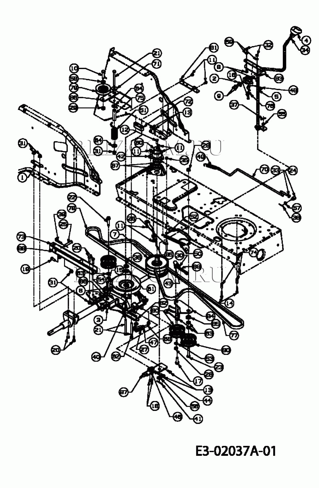 Привод МТД RH 175/105 A 13A3488N600 (2005)