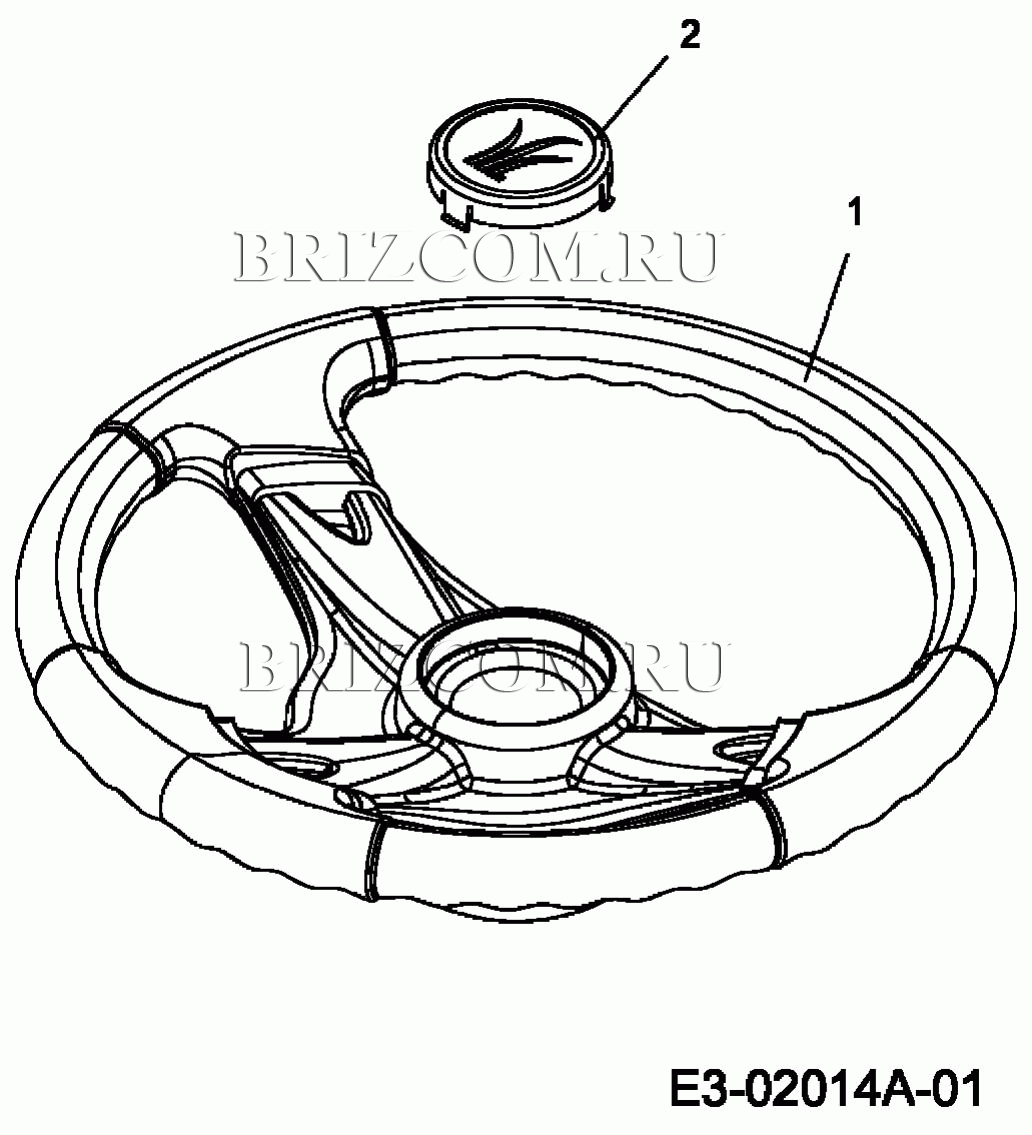 Рулевое колесо с логотипом МТД RH 175/105 A 13A3488N600 (2005)