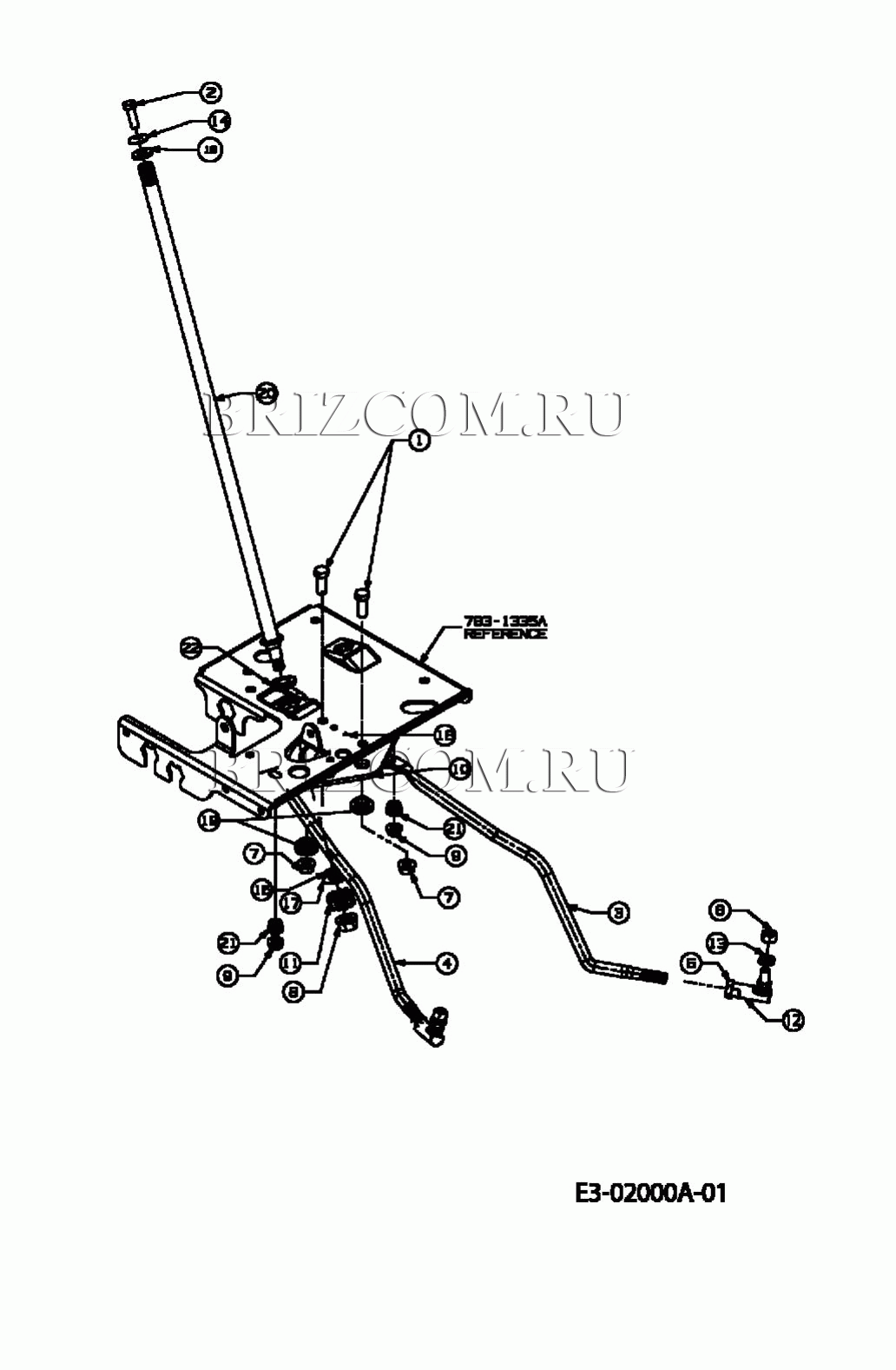 Рулевое управление МТД RH 165/105 H 13BD517N600 (2004)