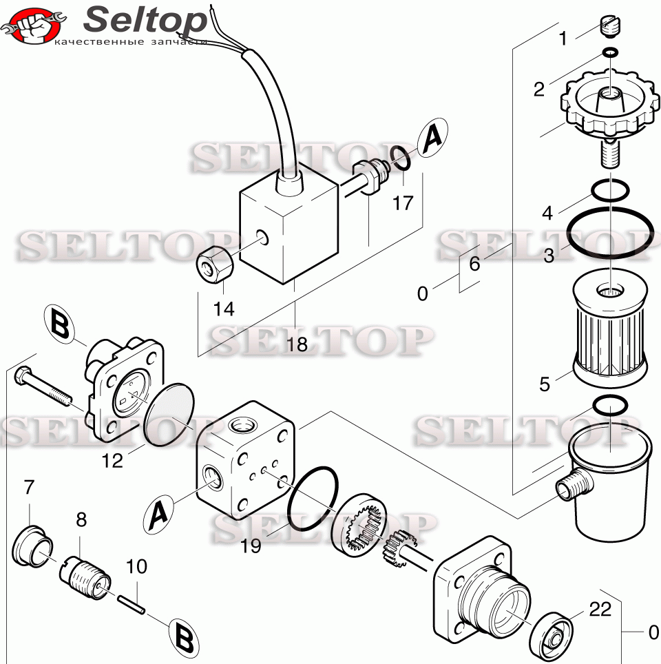 Топливный насос для мойки Керхер HDS 12/14 ST EU-I (1.699-921.0)