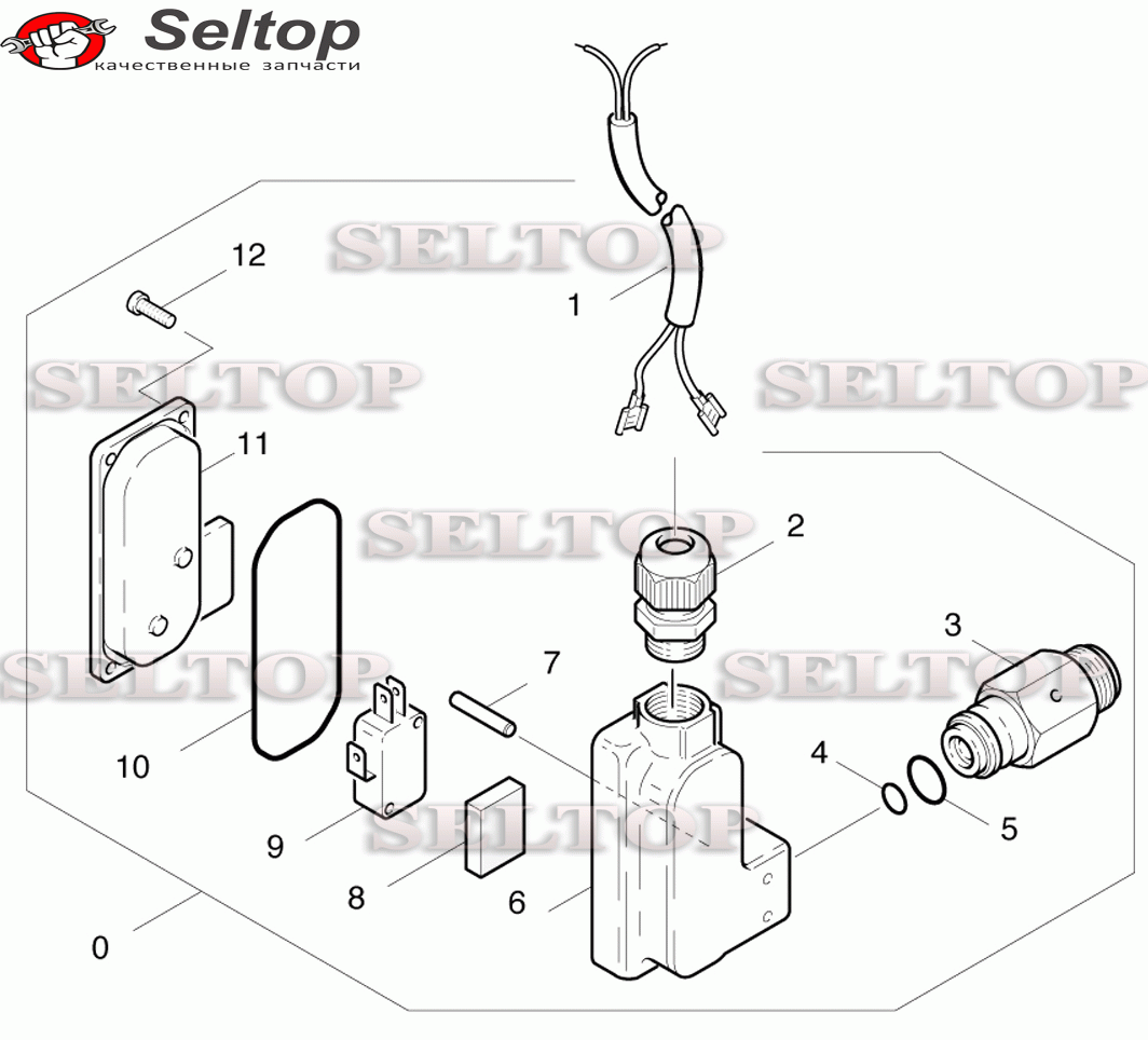 Манометрический выключатель для мойки Керхер HDS 2000 SUPER (1.071-934.0)