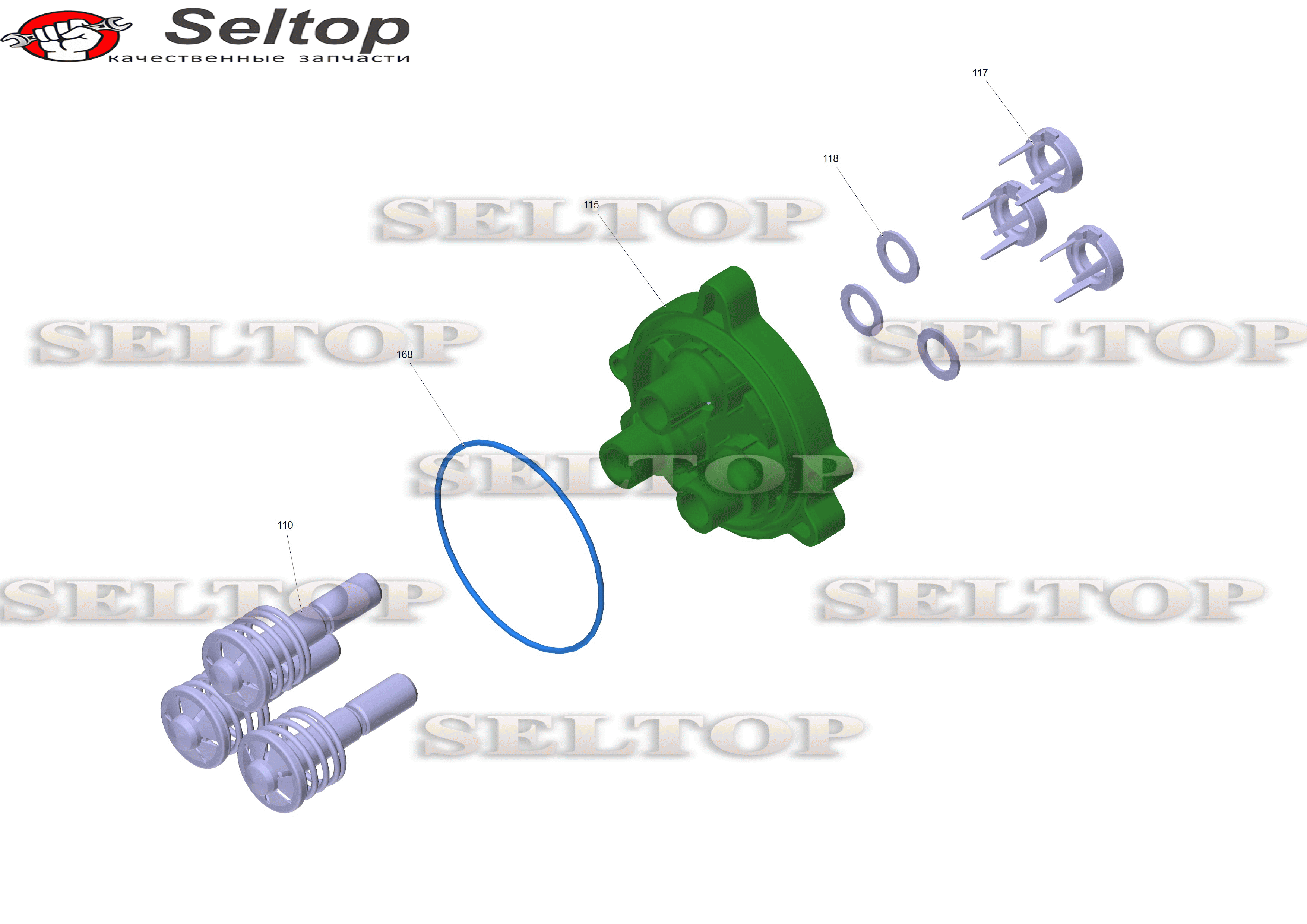 Поршневая направляющая комплектный