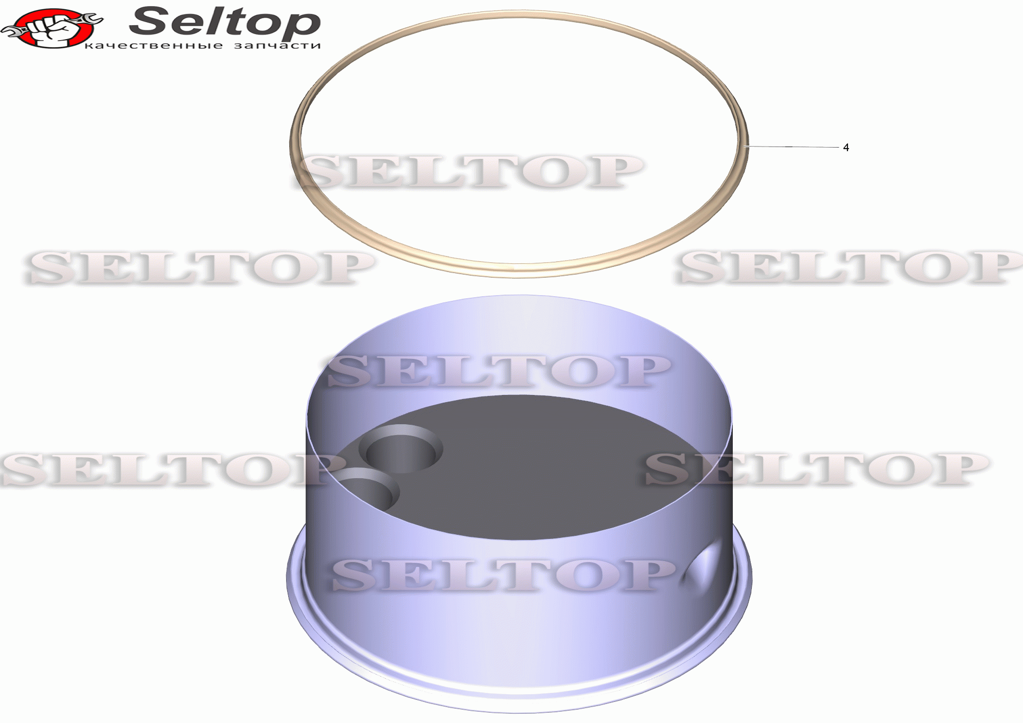Днище напорного резервуара (4.655-044.0)