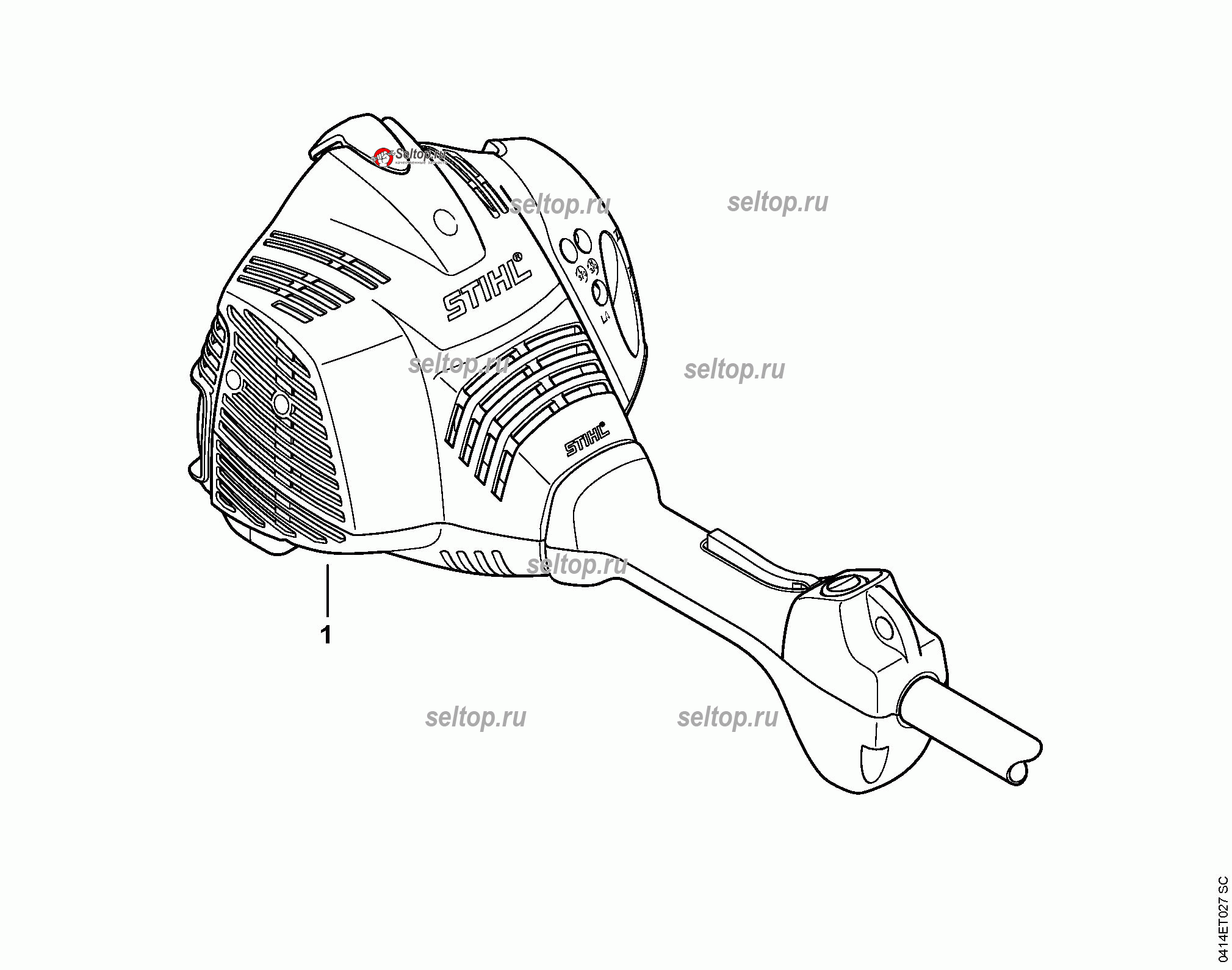 Заводской номер агрегата для устройства подрезания кромок газонов Stihl FC 70, FC 70 C