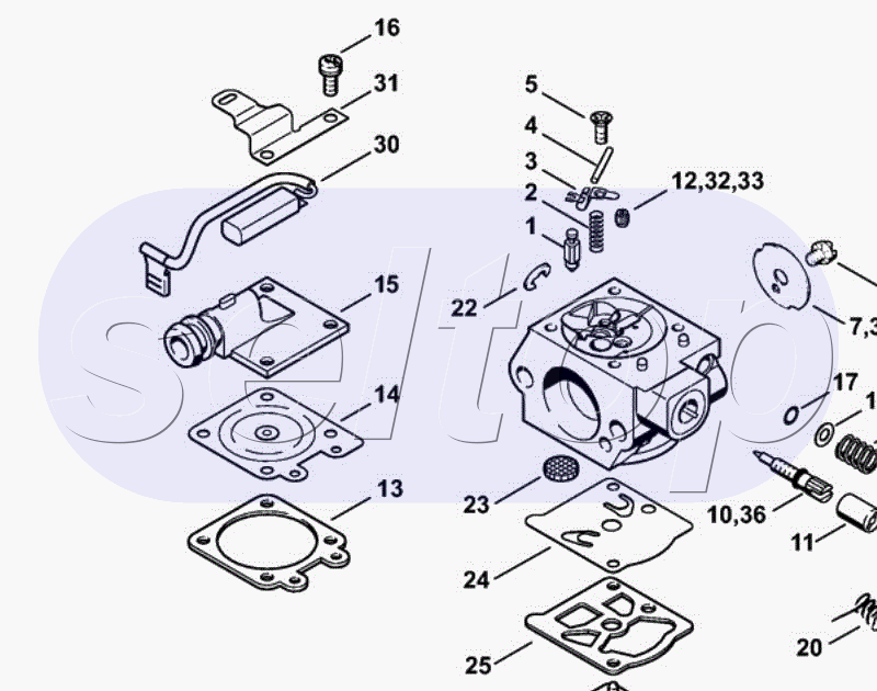 Карбюратор WTE-1B STIHL MS 260 C