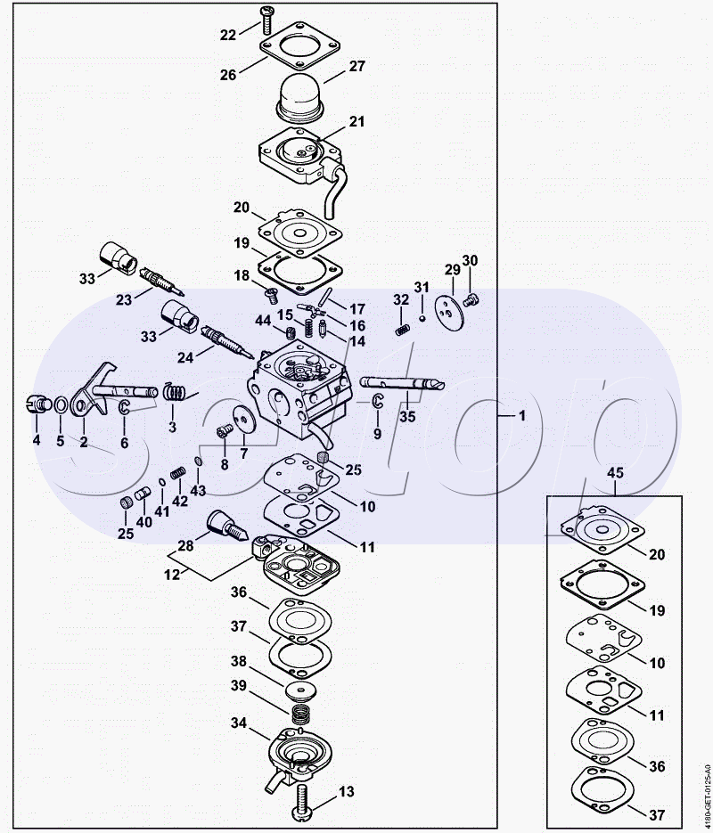 Карбюратор C1Q-S81 (41.2003) STIHL FS 100 R