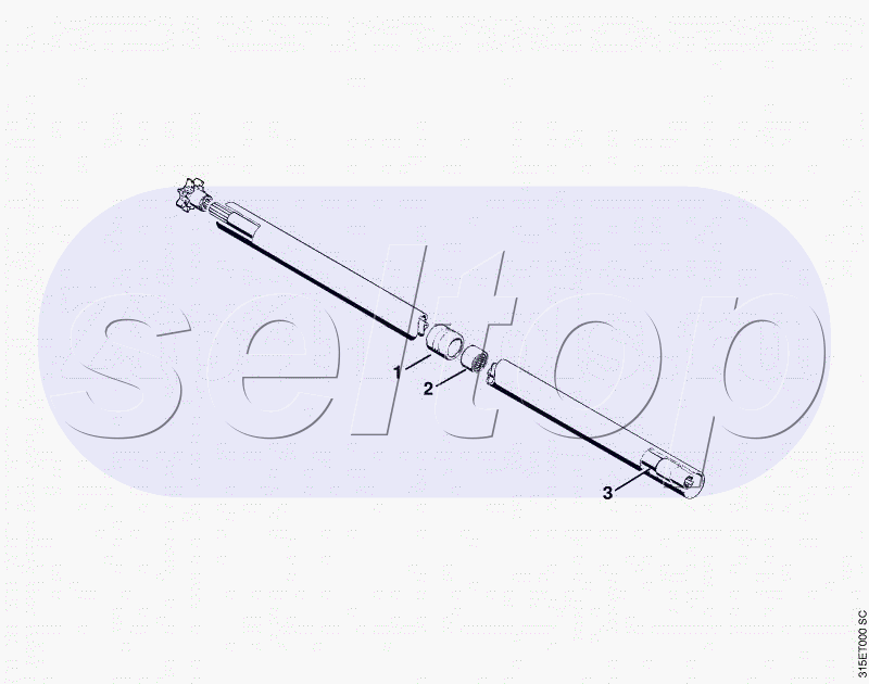 Хвостовик. Опорная трубка. Трубчатая рукоятка, до X 12 817 754 (24.85) STIHL FS 202