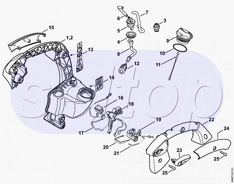 Рама рукоятки BG 66 C STIHL BG 66 C