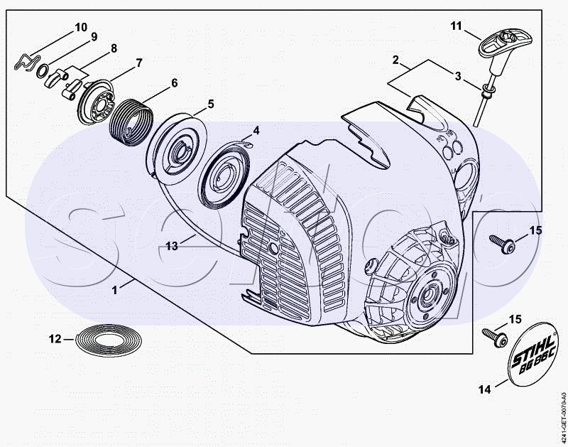 Пусковое устройство ErgoStart STIHL BG 86 C