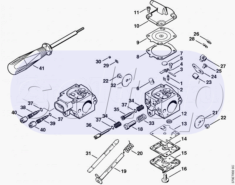 Карбюратор HD-28, HD-29, HD-45 STIHL BR 420 C