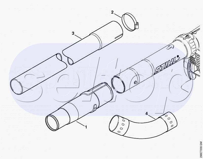 Очиститель водосточных жёлобов STIHL SH 56 C
