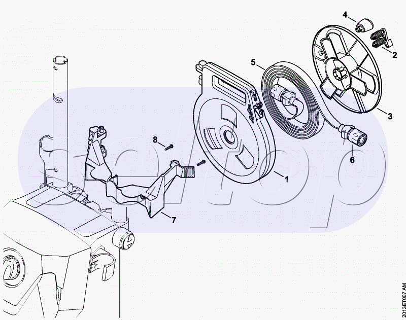 Плоский шланг с кассетой STIHL RE 119