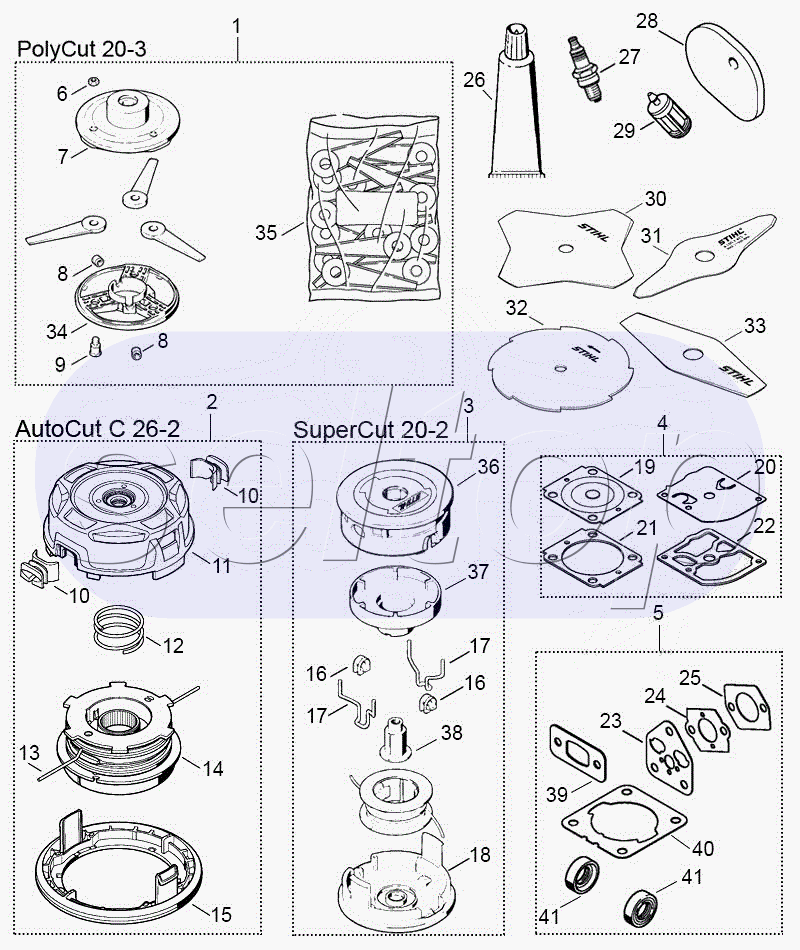 Расходники STIHL FS 70 C-E