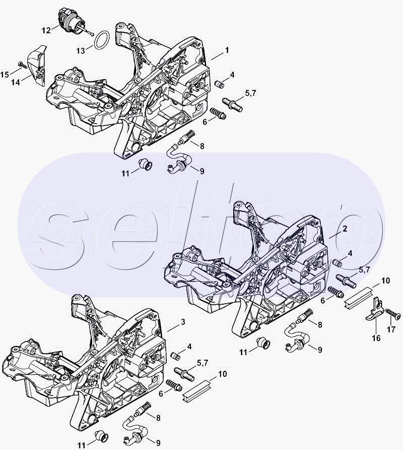Картер двигателя STIHL MS 251